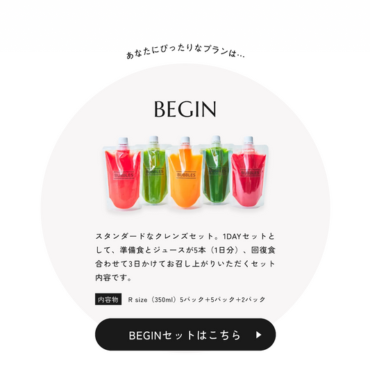初めてのファスティングにはまずはこちら！スターターセットです。【JUICE CLEANSE】BEGIN -1DAY PROGRAM-